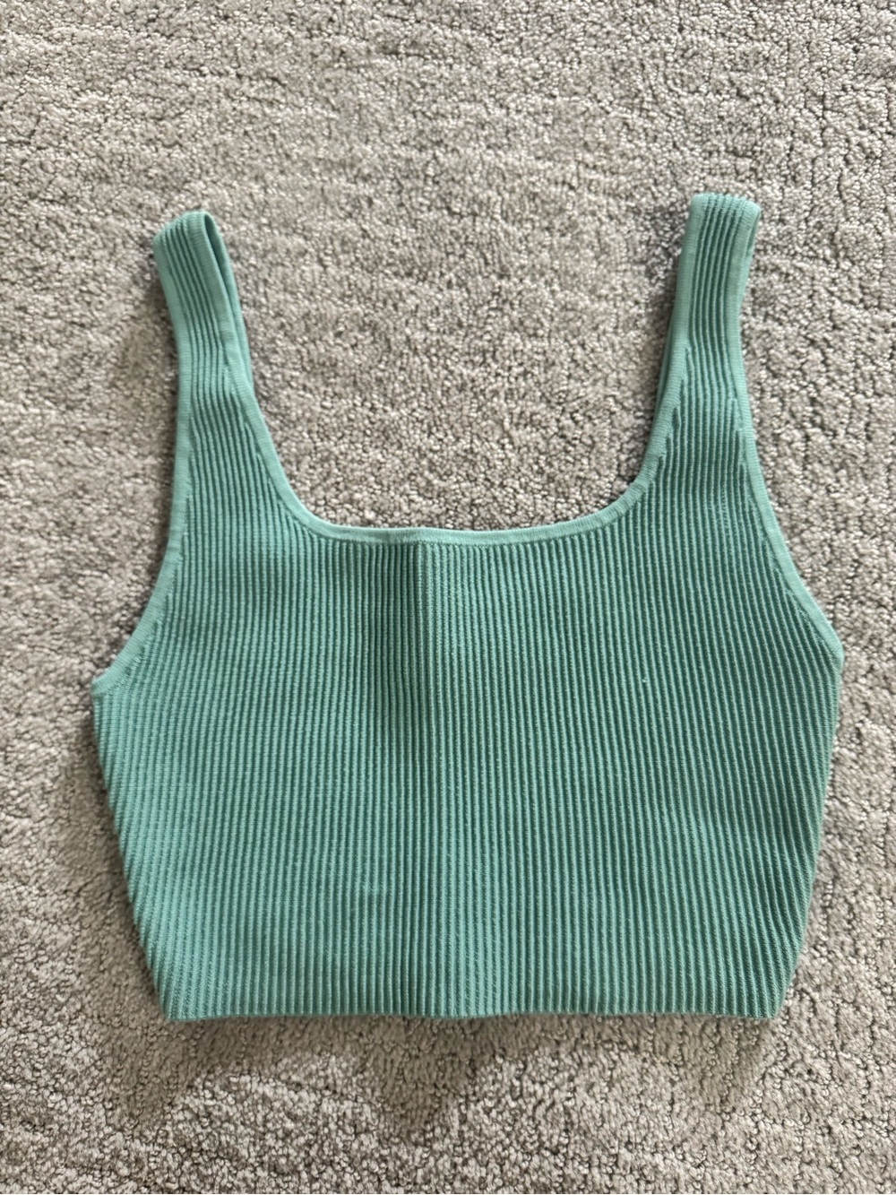 Babaton Sculpt Knit Squareneck Cropped Tank